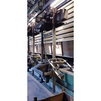 Rail system with 3 casting ladles ±80kg